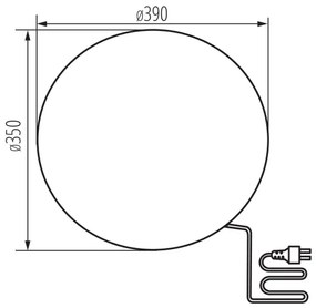 Kanlux 36591 - Vonkajšia lampa STONO 1xE27/25W/230V pr. 39 cm IP65