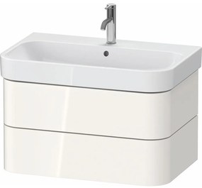 DURAVIT Happy D.2 Plus závesná skrinka pod umývadlo, 2 zásuvky, 775 x 490 x 415 mm, biela vysoký lesk, HP4387022220000