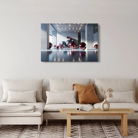 Obraz - 3D priestor s guľami II. (90x60 cm)