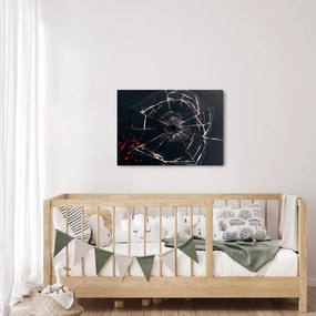 Abstraktný obraz - rozbité sklo (70x50 cm)