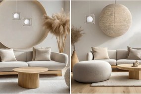 Závesné svietidlo Eliza Cage, 1x biele sklenené tienidlo v kovovom ráme