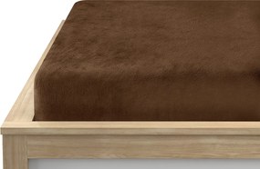 Obliečka mikroplyš SOFT 90x200 cm tmavohnedé