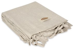 Obliečky zo zmesi bavlny a ľanu béžová, 220 x 200 cm, 2 ks 70 x 80 cm