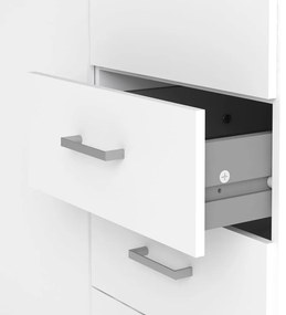 Biela šatníková skriňa 78x200 cm Space – Tvilum