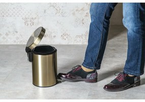 SAPHO XJ011 odpadkový kôš 3 l, bronz