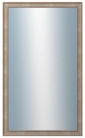 DANTIK - Zrkadlo v rámu, rozmer s rámom 60x100 cm z lišty TOOTH malá strieborná (3162)