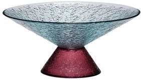 Červeno-modrá sklenená misa na ovocie ø 25 cm Bonbon – Hübsch