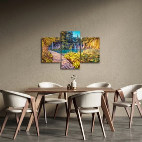 Obraz - Plitvické jazerá, Chorvátsko (90x60 cm)