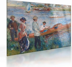 Sklenený obraz - Auguste Renoir, Oarsmen at Chatou, reprodukcia (70x50 cm)