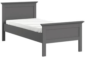 Jednolôžková posteľ Paris 90x200 cm - sivá