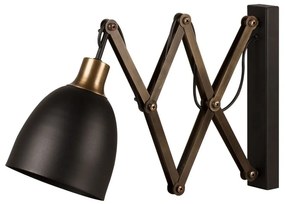 Nástenné svietidlo v čiernej a bronzovej farbe ø 16 cm Sivani – Opviq lights