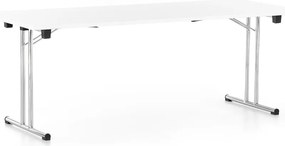 Skladací stôl 200 x 80 cm, biela