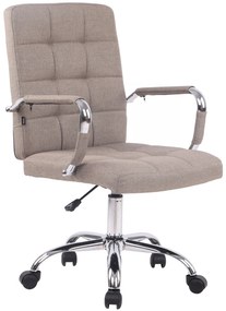 Design-Shop Kancelárska stolička D-Pro látka - Sivo-hnedá (Taupe)