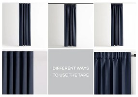 Tmavomodrý termo/dimout záves 140x270 cm Kierra – Restilo