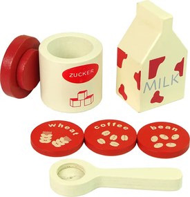LEAN Toys Drevený kávovar Kuchynské doplnky pre deti