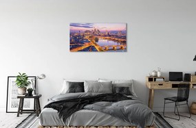 Obraz na plátne Berlín nočné panorama 120x60 cm