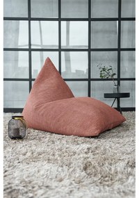 Menčestrový sedací vak v tehlovej farbe Razz – SLOWDOWN