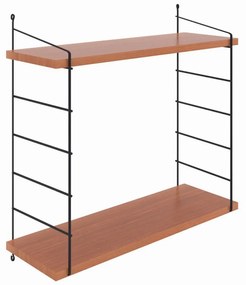Nástenná polica ARMONI 72 cm jelša/čierna