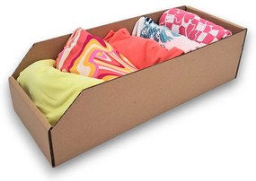 KARTON PAK Úložné boxy na oblečenie, organizéry do skrine EKO KARTÓN 15 x 40 cm