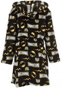 Detský / chlapčenský coral fleece župan s kapucňou Batman, EU 104 Hnedá