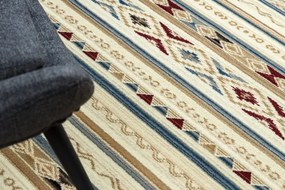 Koberec KILIM 7948/52933 Romby béžový / sivý