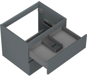 Mexen Orio, kúpeľňová skrinka 60 cm, 2 zásuvky, grafitová matná, 91A10-06047-2-BFF66