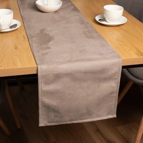 Biante Behúň na stôl/imitácia brúsenej kože Alcantara ALC-006 Béžový 20x160 cm