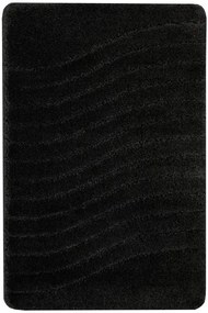 Kúpeľňový koberček Sara Black čierny, vlny