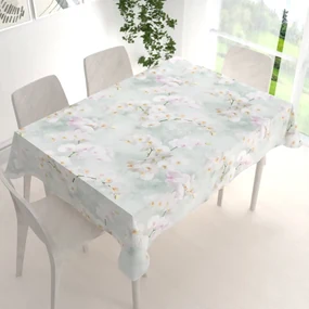 Biante Dekoračný obdĺžnikový obrus PM-019 Orchidey na svetlo zelenom 80x120 cm