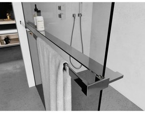 Mexen príslušenstvo, polička/držiak na uteráky pre sprchovú zástenu (max 140cm), chrómová, 800-02-01
