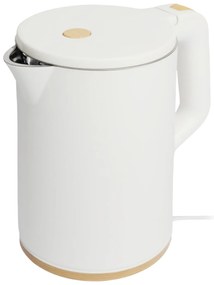 Bauerkraft Bezdrôtová cestovná rýchlovarná kanvica 1500 W 1,2 l otočná biela