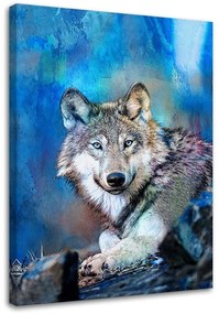 Gario Obraz na plátne Vlk na pozadí oblohy - Andrea Haase Rozmery: 40 x 60 cm