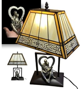 Lampa Tiffany štýl svietidlo DECOLAMP LOVERS 45*Ø28*16
