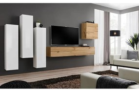 Obývacia stena Switch III Biely/Wotan