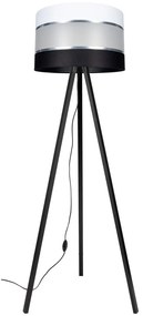 Stojacia lampa CORAL 1xE27/60W/230V wenge/čierna/biela/chróm