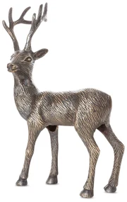 VIANOČNÁ SOŠKA DEER 42CM TMAVÁ ZLATÁ