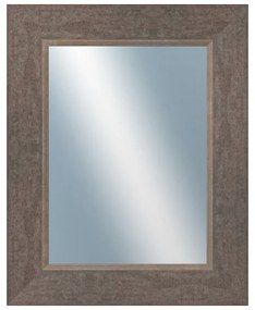 DANTIK - Zrkadlo v rámu, rozmer s rámom 40x50 cm z lišty TOMAS šedá veľká (3030)