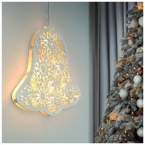 Solight 1V296 - LED vianočná dekorácia 9xLED/2xAA, teplá biela, zvonček