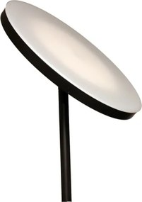 Stmievateľná LED stojacia lampa NORA LED/25W/230V 2200/3000/4000K + LED/5W 3000K čierna + diaľkové ovládanie