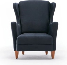 Tmavosivé kreslo ušiak Lola Brejer – Artie