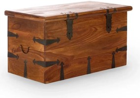furniture-nabytek.cz - Masívna truhlica Merlin I z palisandra, lakovaná, hnedá – 94×48×50 cm