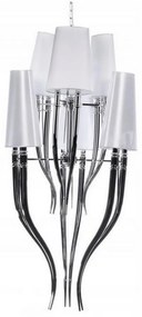 Azzardo AZ0173 - Luster na reťazi DIABLO 12xE14/11W/230V biela