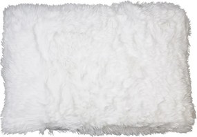 Biely chlpatý vankúš White - 40 * 60 * 15cm