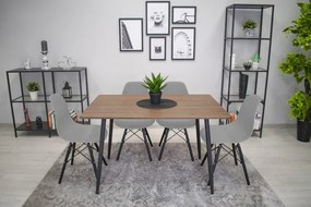 Set jedálenských stoličiek OSAKA sivé (čierne nohy) 4ks