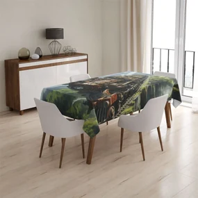 Sablio Obrus Parná lokomotíva na viadukte - 90x90 cm