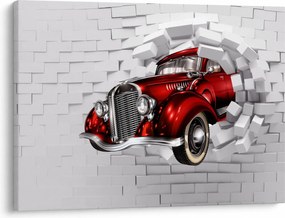 Obraz - Červené auto (70x50 cm)