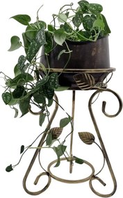 STOJAN NA KVETINÁČ FIORINA 45X31 CM ZLATÁ