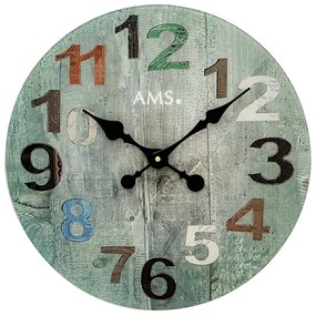 Sklenené dizajnové hodiny AMS 9651