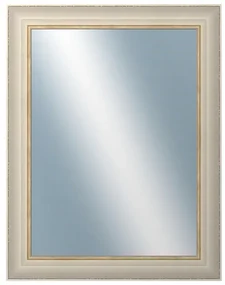 DANTIK - Zrkadlo v rámu, rozmer s rámom 70x90 cm z lišty GREECE biela (2639)