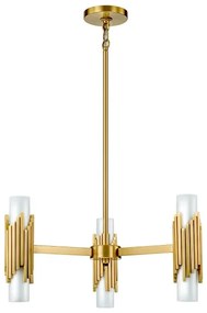 Elstead MARVELE6-AB-OPAL - Luster na tyči MARVELE 6xE14/40W/230V zlatý